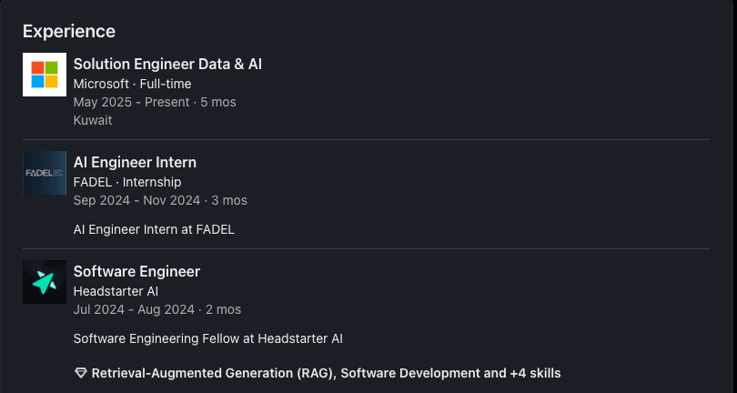Cyril Bou Harb LinkedIn post