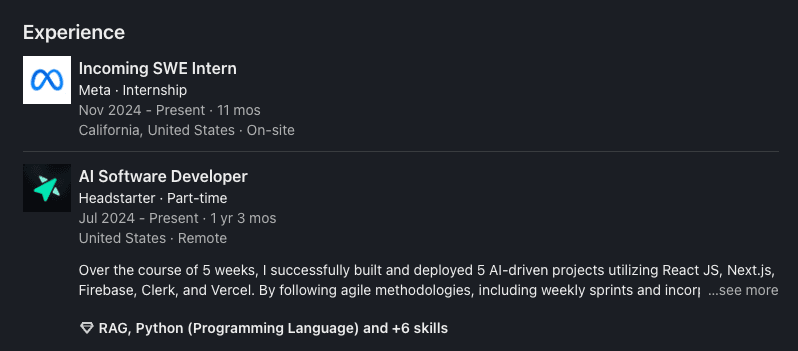 Gerald Shimo LinkedIn post