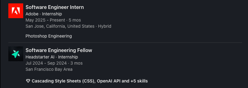 Kartik Tyagi LinkedIn post